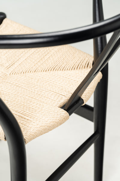 Silla Wishbone Negro