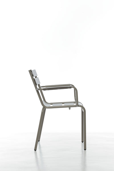 Silla Tek Brazos Gris