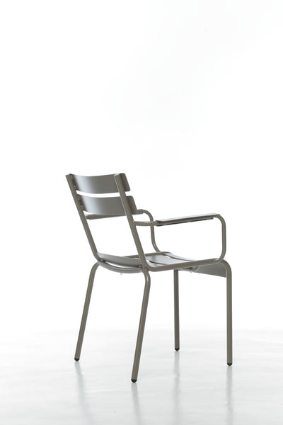 Silla Tek Brazos Gris